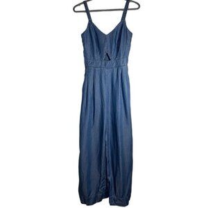 Everlane Denim Sleeveless Jumpsuit size 0